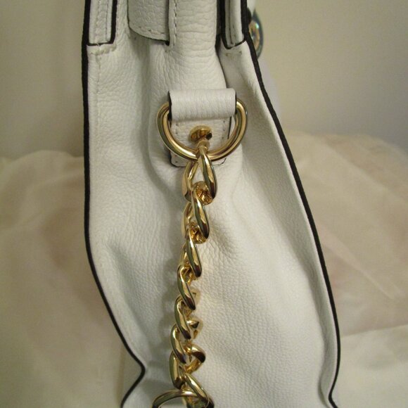 Michael Kors Hamilton N/S Fuschia Spray Large Satchel - Picture 5 of 12